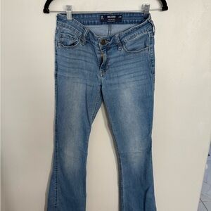 Hollister Women's Light Blue Flare Jeans